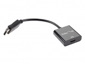 Адаптер-переходник Telecom DisplayPort (Male) - HDMI (Female) 4K@60Hz, 0.2 метра, чёрный (TA555) VCOM. Адаптер-переходник Telecom DisplayPort (Male) - HDMI (Female) 4K@60Hz, 0.2 метра, чёрный (TA555)