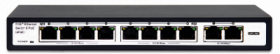 SVB-408PС  8 портов POE 10/100Mbps IEEE 802.3af/802.3at, 2 порта UP-Link SVB-408PC