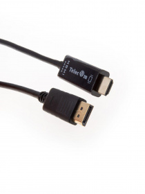 Кабель-переходник DisplayPort M-> HDMI M 4K@30Hz 1.8m Telecom [TA811-1.8M) VCOM. Кабель-переходник DisplayPort M-> HDMI M 4K@30Hz 1.8m Telecom [TA811-1.8M)
