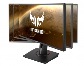 Монитор LCD 24.5" ASUS. ASUS TUF Gaming VG259QM, 24.5" Wide LED IPS monitor, 16:9, 1920x1080, 1ms (GTG), 280Hz, 400 cd/m2, Static 1000:1, 178°(H), 178°(V), HDMIx2, DP, Speakers 2W x 2 Stereo RMS, HAS, G-Sync, black