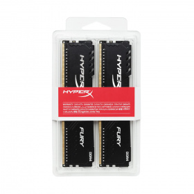 Память оперативная Kingston. Kingston 32GB 3000MHz DDR4 CL16 DIMM (Kit of 2) HyperX FURY Black
