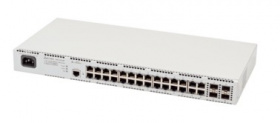 Ethernet-коммутатор MES2428P, 24 порта 10/100/1000BASE-T (PoE/PoE+), 4 Combo-порта¶10/100/1000BASE-T MES2428P