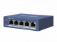 4 RJ45 1000M PoE с грозозащитой 6кВ, 1 Uplink порт 1000М Ethernet; бюджет PoE 35Вт;таблица MAC адрес