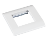 Настенная лицевая панель NETLAN под 1 вставку Mosaic, 45x45, с подрамником, белая, уп-ка 10 шт. EC-FPM-1-WT-10