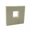 Лицевая розеточная панель на 1 Keystone (45x45мм) EX04-501 ExaLan  EX04-501