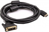 Кабель HDMI AM/DVI(24+1)M, 3м, CU, 1080P@60Hz, 2F, VCOM <CG484G-3M> CG484GD-3M