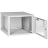 Настенный антивандальный шкаф, 15U, Ш600хВ734хГ450мм, серый EC-WS-156045-GY