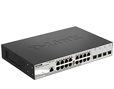 Управляемый коммутатор 2 уровня с 16 портами 10/100/1000Base-T и 4 портами 1000Base-X SFP DGS-1210-20/ME/A1A