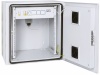 Настенный двухсекционный шкаф 19", 6U, металлическая дверь, промышленный, степень защиты IP55, Ш600х TWM-066060-M-GY