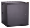 Настенный двухсекционный шкаф 19", 6U, металлическая дверь, промышленный, степень защиты IP55, Ш600х TWM-066060-M-BK