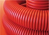 Труба гибкая двустенная для кабельной канализации д.50мм, цвет красный 121950