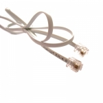 Шнур телефонный NIKOMAX U/UTP 2 пары, Кат.3 (Класс C), 16МГц, RJ12/6P6C-RJ45/8P8C, Direct, колпачок  NMC-PC2UC25T-020-GY