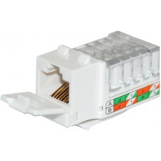 Модуль-вставка NIKOMAX типа Keystone, Кат.3 (Класс C), 16МГц, RJ12/6P6C, 110/KRONE, USOC, неэкраниро NMC-KJUC3-WT