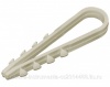 Дюбель-хомут для креления кабеля белый 5-10 (100 шт.)  