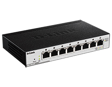 Настраиваемый компактный коммутатор EasySmart с 8 портами 10/100/1000 Base-T PoE DGS-1100-08P/A2A