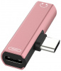 GCR Переходник USB Type C > 3.5mm mini jack + TypeC, розовый, GCR-UC2AUX Greenconnect. GCR Переходник USB Type C > 3.5mm mini jack + TypeC, розовый, GCR-UC2AUX GCR-52245