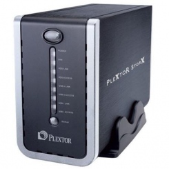 HDD Plextor 3.5" 1Tb (5400 об/мин, 8 MB, SATA300, NCQ), RJ45(10/100/1000) +USB2.0*2, external PX-NAS1000L