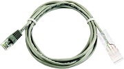 Шнур телефонный NIKOMAX U/UTP 2 пары, Кат.3 (Класс C), 16МГц, RJ12/6P6C-RJ45/8P8C, Direct, колпачок  NMC-PC2UC25T-100-GY