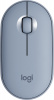Мышь Logitech. Logitech Wireless Mouse Pebble M350 BLUE GREY 910-005719