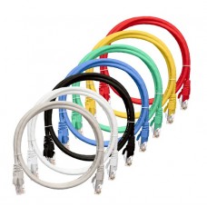 Коммутационный шнур NIKOMAX U/UTP 4 пары, Кат.5е (Класс D), 100МГц, 2хRJ45/8P8C, T568B, заливной, с  NMC-PC4UD55B-050-BK