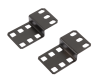 Комплект кронштейнов TLK с крепежом для бокового крепления блоков розеток и шин заземления, черный TLK-BRACK-SIDE-2-BK