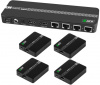 GCR Разветвитель HDMI 1.4 через LAN кабель, 1 x 4 +1 GreenLine, до 60.0m, 1080P 60Hz, EDID, удлинитель ИК Greenconnect. GCR Разветвитель HDMI 1.4 через LAN кабель, 1 x 4 +1 GreenLine, до 60.0m, 1080P 60Hz, EDID, удлинитель ИК GL-vE14