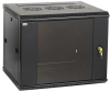 ITK Шкаф LINEA W 9U 600x600 мм дверь стекло, RAL9005 LWR5-09U66-GF