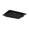 Вентиляторный блок TLK для напольных шкафов серий TFR, TFL, 6 вентиляторов, нижние решетки пластиков TLK-FAN6-F-BK