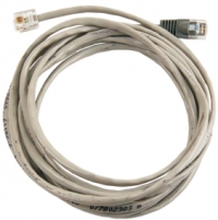 Шнур телефонный NIKOMAX U/UTP 2 пары, Кат.3 (Класс C), 16МГц, RJ12/6P6C-RJ45/8P8C, Direct, колпачок  NMC-PC2UC25T-015-GY