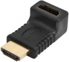Greenconnect Переходник HDMI-HDMI  19M / 19F верхний угол, GCR-CV304 GCR-CV304