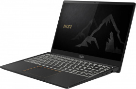 Ноутбук MSI. MSI Summit E14 A11SCST-072RU 14"(1920x1080 IPS)/Touch/Intel Core i7 1185G7(3Ghz)/16384Mb/1024PCISSDGb/noDVD/Ext:nVidia GeForce GTX1650Ti(4096Mb)/Cam/BT/WiFi/war 1y/1.32kg/black/W10Pro
