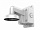 Настенный кронштейн, белый, для купольных камер, идёт с монтажной коробкой, алюминий, 123×180×227.8м DS-1272ZJ-110B