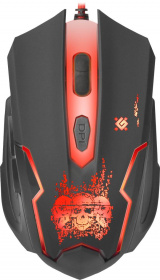 Defender Проводная игровая мышь Skull GM-180L оптика,6кнопок,800-3200dpi
