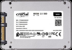 Твердотельный накопитель Crucial. Crucial 500GB MX500  SATA 2.5” 7mm SSD Non-SED