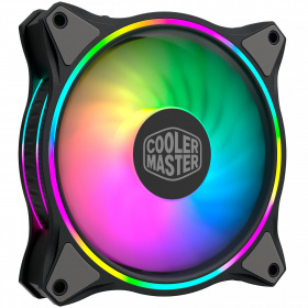 Кулера для корпуса 1 Ватт Cooler Master. Cooler Master MASTERFAN SICKLEFLOW, 120mm, 4-Pin (PWM), ARGB, 3 pcs + ARGB Controller
