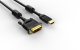 Кабель HDMI AM/DVI(24+1)M, 10м, CU, 1080P@60Hz, 2F, VCOM <CG484GD-10M>