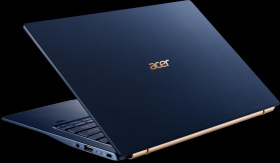 Ноутбук Acer. Acer Swift 5 SF514-54T-72ML  14"(1920x1080 (матовый) IPS)/Touch/Intel Core i7 1065G7(1.3Ghz)/16384Mb/1024SSDGb/noDVD/Int:Intel HD/Cam/BT/WiFi/war 3y/0.99kg/Blue/W10Pro