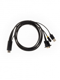 Кабель-переходник HDMI+audio+USB --> VGA_M/M 1,8м Telecom <TA675-1.8M> VCOM. Кабель-переходник HDMI+audio+USB --> VGA_M/M 1,8м Telecom <TA675-1.8M>