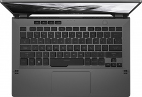 Ноутбук ASUS. ASUS ROG GA401II-HE215T +bag Q1 14"(1920x1080 (матовый, 120Hz) IPS)/AMD Ryzen 5 4600HS(3Ghz)/8192Mb/512SSDGb/noDVD/Ext:nVidia GeForce GTX1650Ti(4096Mb)/BT/WiFi/war 1y/1.6kg/Eclipse Gray/W10