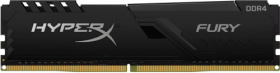 Память оперативная Kingston. Kingston 8GB 2666MHz DDR4 CL16 DIMM HyperX FURY Black HX426C16FB3/8