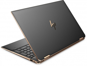 Ноутбук HP. HP Spectre 15x360 15-eb0043ur 15.6"(3840x2160 OLED)/Touch/Intel Core i7 10750H(2.6Ghz)/16384Mb/2TbPCISSDGb/noDVD/Ext:GeForce GTX 1650Ti(4096Mb)/Cam/WiFi/72.9WHr/war 1y/Nightfall black/W10