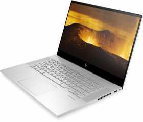 Ноутбук HP. HP Envy 15-ep0037ur 15.6"(1920x1080 IPS)/Intel Core i5 10300H(2.9Ghz)/16384Mb/512PCISSDGb/noDVD/Ext:GeForce GTX 1650Ti(4096Mb)/Cam/WiFi/83WHr/war 1y/Natural silver/FreeDOS + fingerprint