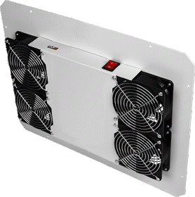 Вентиляторный блок TLK для напольных шкафов, 4 вентилятора, без шнура питания, серый TLK-FAN4-GY