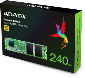 Твердотельный накопитель ADATA. ADATA 240GB SSD SU650 M.2 2280 SATA 6Gb/s R/W 550/500 MB/s 3D TLC