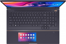 Ноутбук ASUS. ASUS ProArt W730G5T-H8099TS Q1 17"(1920x1200 (матовый) IPS)/Intel Core i7 9750H(2.6Ghz)/32768Mb/2048PCISSDGb/noDVD/Ext:nVidia Quadro RTX5000(16384Mb)/Cam/BT/WiFi/war 1y/2.5kg/Star Grey/W10 + ScreenPad