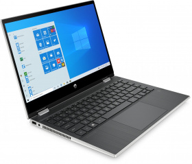 Ноутбук HP. HP Pavilion 14x360 14-dw1011ur 14"(1920x1080 IPS)/Intel Core i5 1135G7(2.4Ghz)/8192Mb/512PCISSDGb/noDVD/Int:Intel Iris Xe  /Cam/WiFi/45WHr/war 1y/Natural Silver/W10 + with LTE