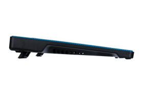 Подставка для ноутбука STM. STM Laptop Cooling IP5 Blue (15,6", 1x(160x160), 2xUSB, 4 LED backlight, Black plastic+metal mech)