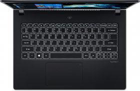 Ноутбук Acer. Acer TravelMate P6 TMP614-51-G2-54Q7  14"(1920x1080 (матовый) IPS)/Intel Core i5 10210U(1.6Ghz)/8192Mb/256SSDGb/noDVD/Int:Intel HD/Cam/BT/WiFi/war 3y/1.1kg/Black/W10Pro