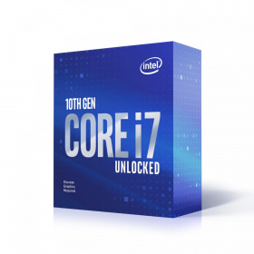 Боксовый процессор Intel. CPU Intel Socket 1200 Core i7-10700KF (3.8GHz/16Mb) Box (without graphics)