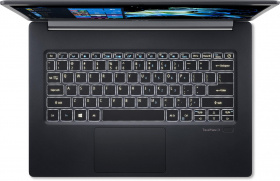 Ноутбук Acer. Acer TravelMate X5 TMX514-51-50BN  14"(1920x1080 (матовый) IPS)/Intel Core i5 8265U(1.6Ghz)/8192Mb/256SSDGb/noDVD/Int:Intel HD/Cam/BT/WiFi/war 3y/0.98kg/Black/W10Pro